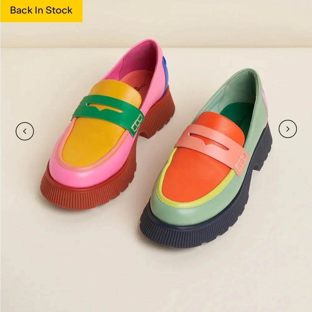 NWT Charlotte Stone loafers (sz 10 - fits 9/9.5/10) - Picture 4 of 13